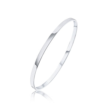 Sterling Silver Plain Bangle 3.5mm