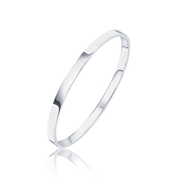 Sterling Silver Plain Bangle 5mm