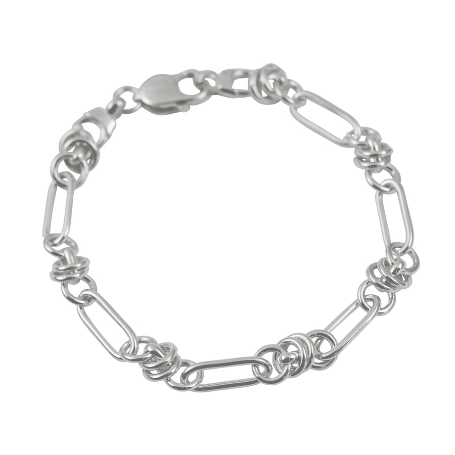 Silver Oval Multi-Link Bracelet