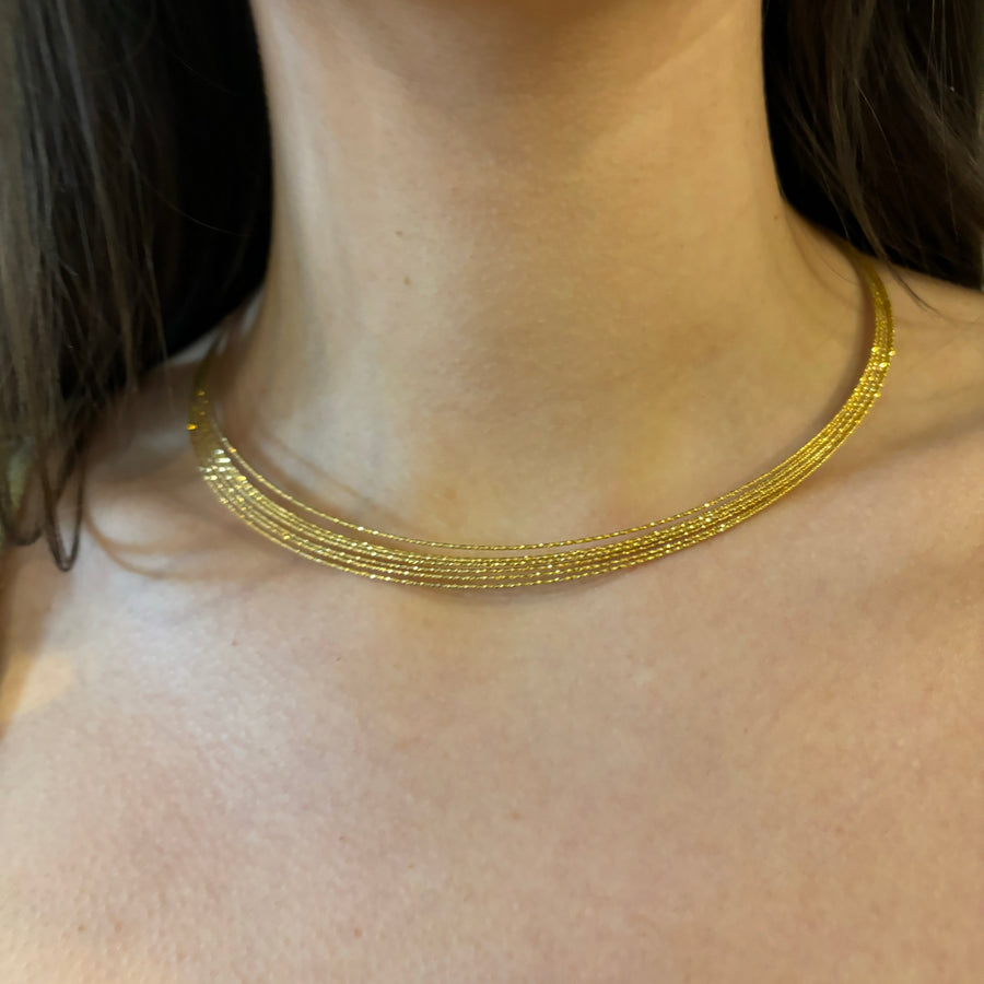 Fraboso - Muli-Strand Necklace Yellow