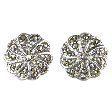 Marcasite Cluster Earrings