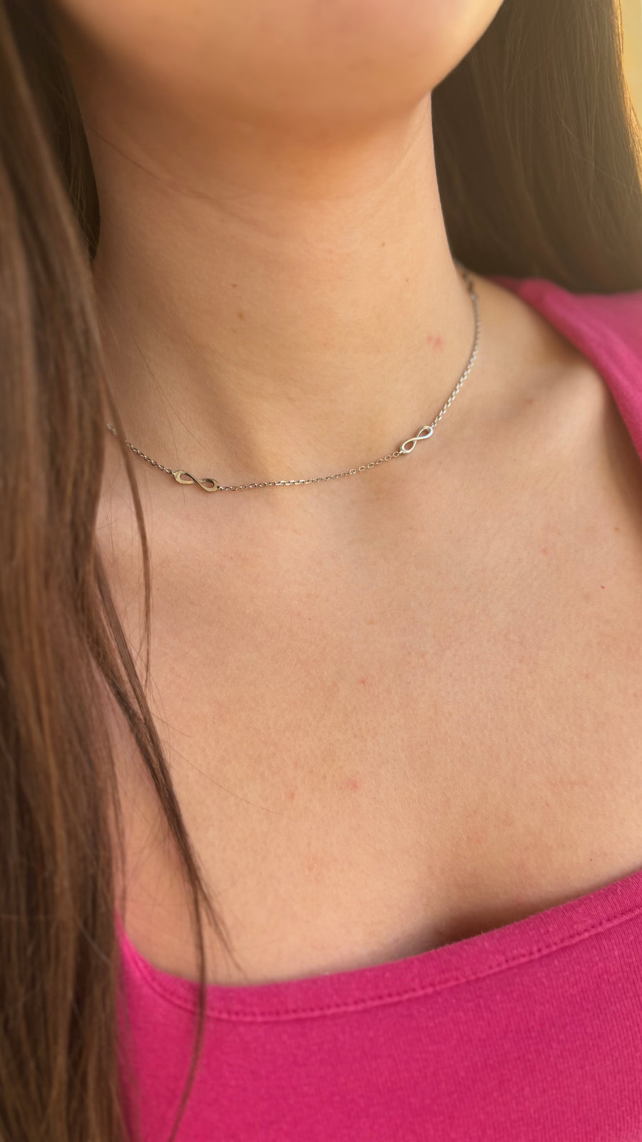 Sterling Silver Infinity Necklace