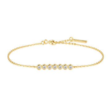 Ania Haie - Gold Bezel Set Bracelet