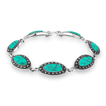 Marcasite Turquoise Bracelet