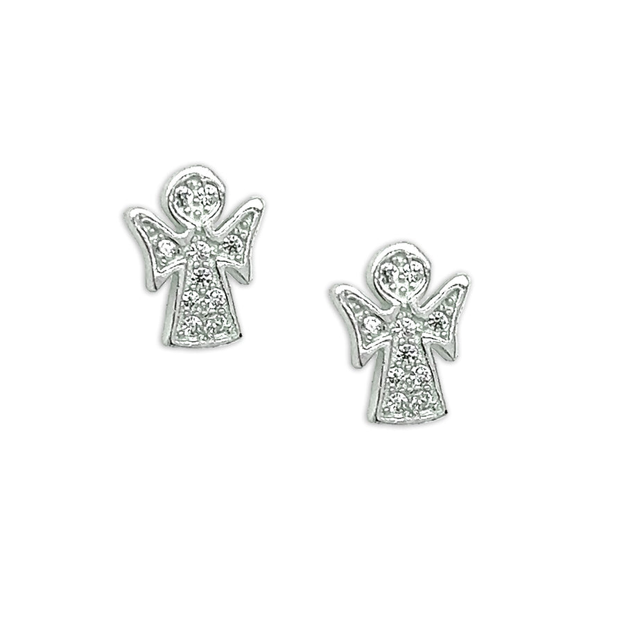 Silver Angel Earrings