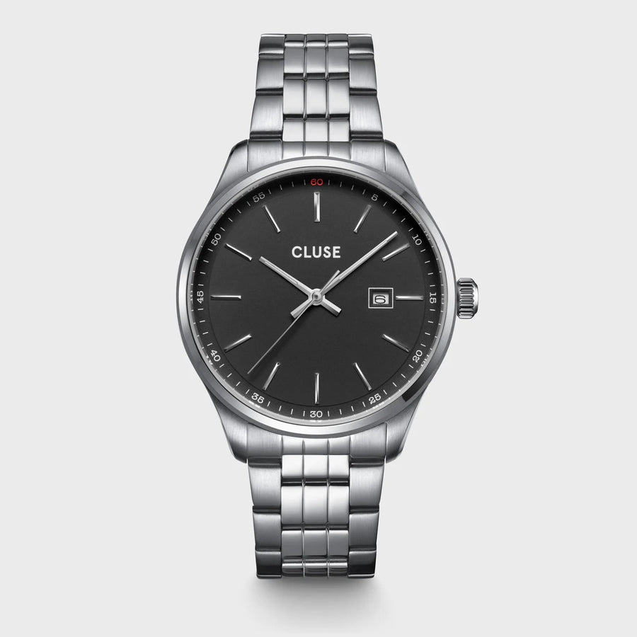 Cluse - Anthéor Watch Steel Black, Silver Colour