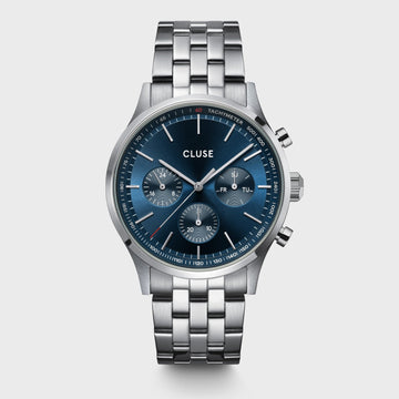 Cluse - Anthéor Multifunction Watch Steel Blue, Silver Colour