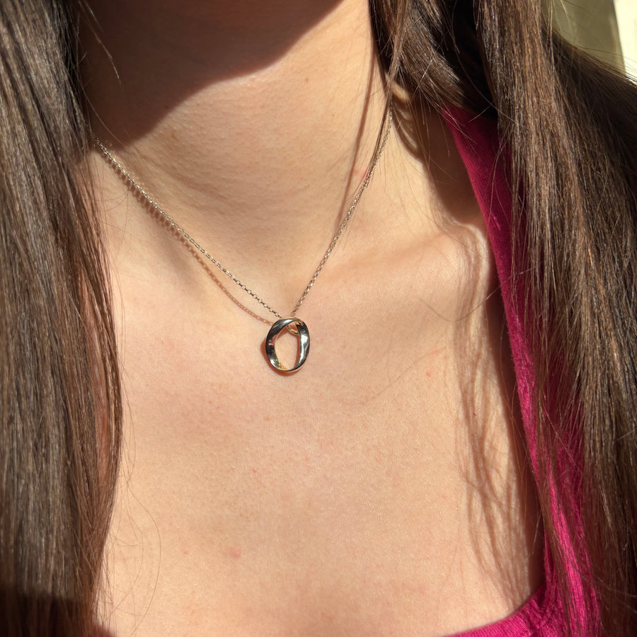 Sterling Silver Open Circle Pendant