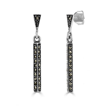 Marcasite Bar Earrings