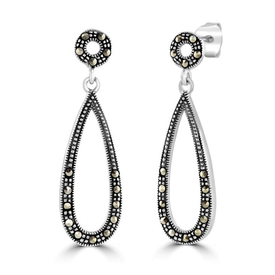 Marcasite Teardrop Earrings