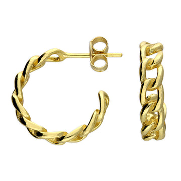 Silver Gold Plated Hoop Earrings