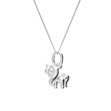 Sterling Silver Pony Necklace