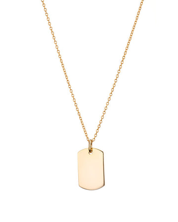 Mary-K - Gold Tag Necklace