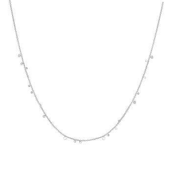 Ania Haie - Silver Mini Disc Drop Stacking Necklace