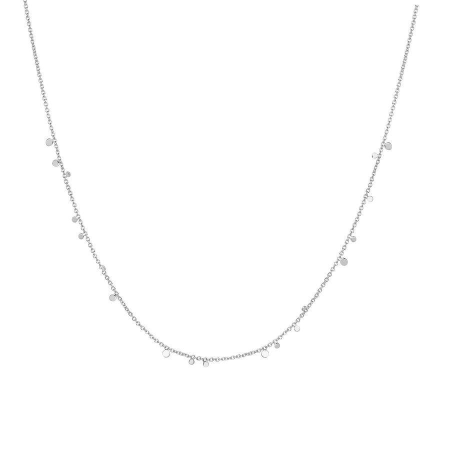 Ania Haie - Silver Mini Disc Drop Stacking Necklace