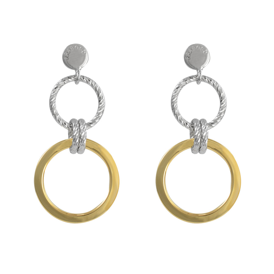 Fraboso - Circle Drop Earrings Yellow