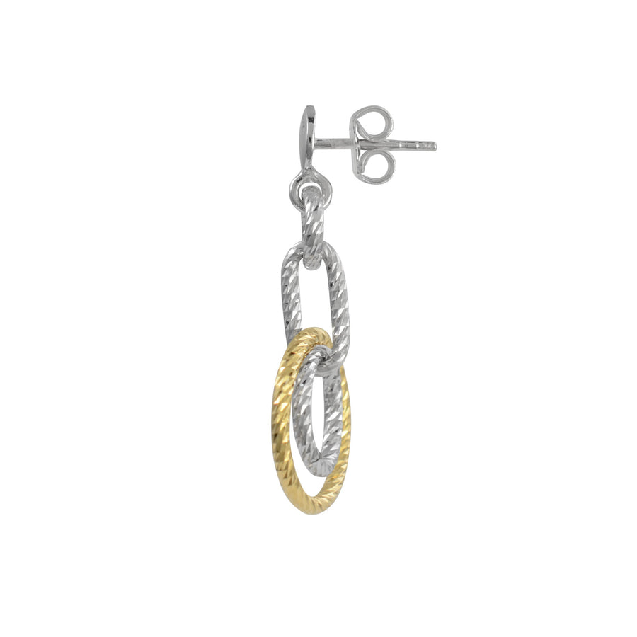 Fraboso - Circle Drop Earrings Yellow