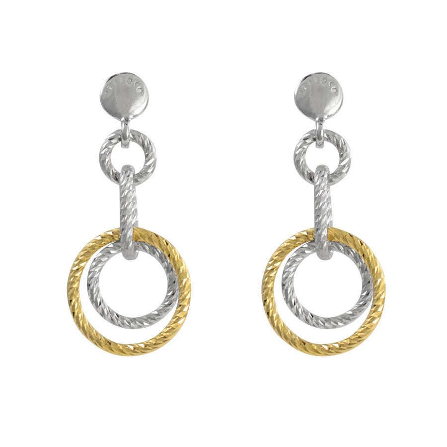 Fraboso - Circle Drop Earrings Yellow