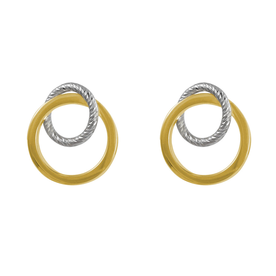 Fraboso - 2 Circles Earrings Yellow