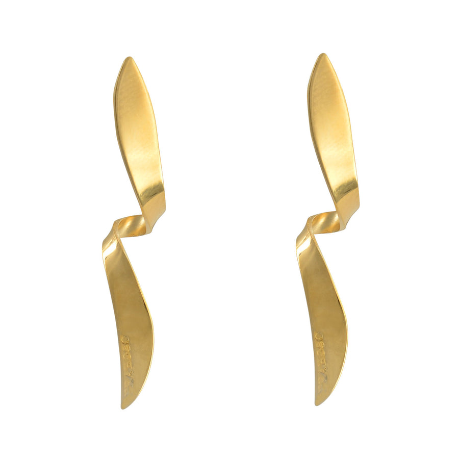 Fraboso - Twist Bar Earrings Yellow