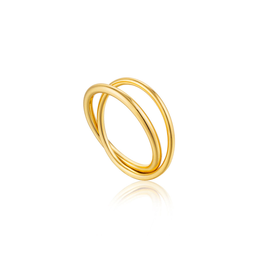 Ania Haie - Gold Modern Double Wrap Ring