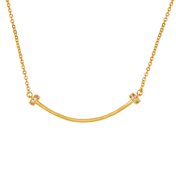 Knight & Day - The Pink Box Gold bar Necklace