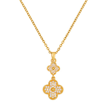 Knight & Day - Clover Double Drop Pendant