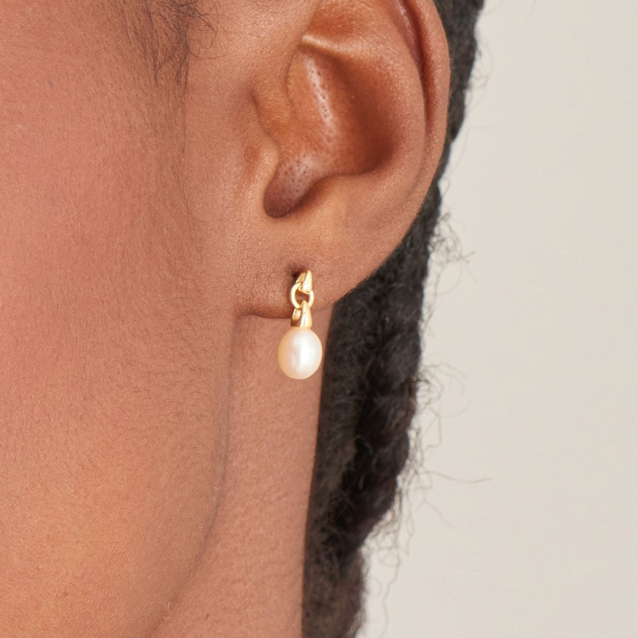 Ania Haie - Gold Pearl Drop Stud Earrings