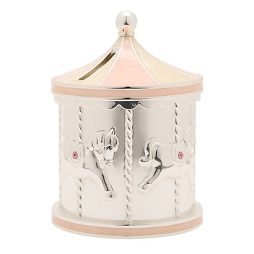 Carousel Money Box Pink