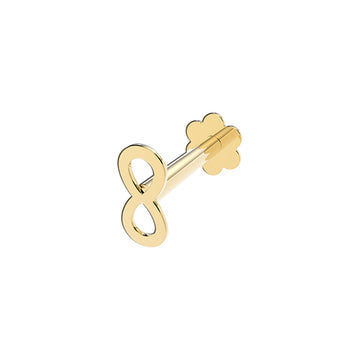 9ct Yellow Gold Infinity Cartilage Earring