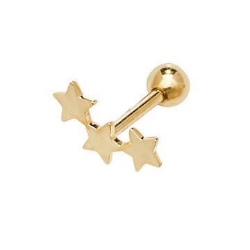 9ct Yellow Gold constellation Cartilage Earring