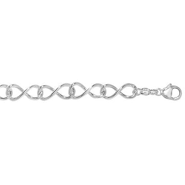 Silver Infinity Link Bracelet