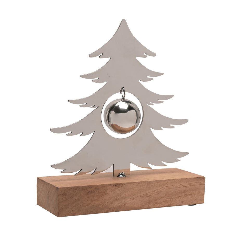 Silver Tree with Bauble Decoration