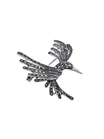 Marcasite Hummingbird Brooch Small