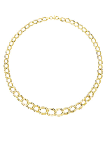 9ct Gold Double Link Necklet