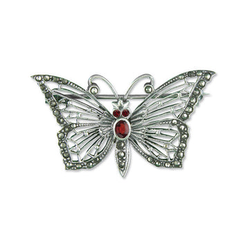 Marcasite Butterfly Brooch