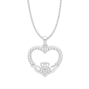 Sterling Silver Claddagh Pendant