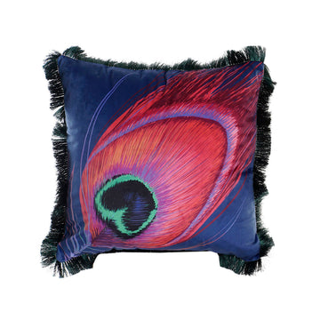 Peacock Feather Cushion