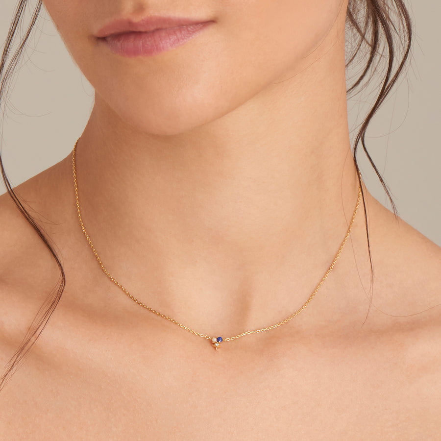 Ania Haie - Gold Lapis Star Necklace