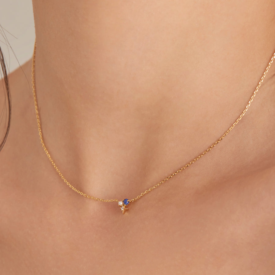 Ania Haie - Gold Lapis Star Necklace