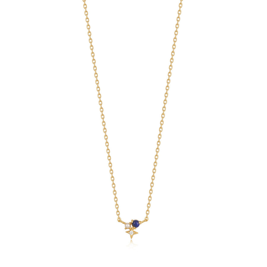 Ania Haie - Gold Lapis Star Necklace