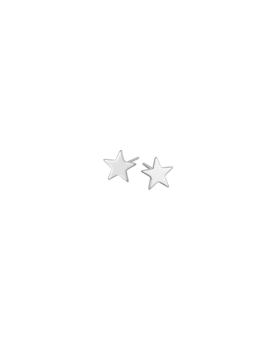 Mary-K - Silver Star Stud Earrings